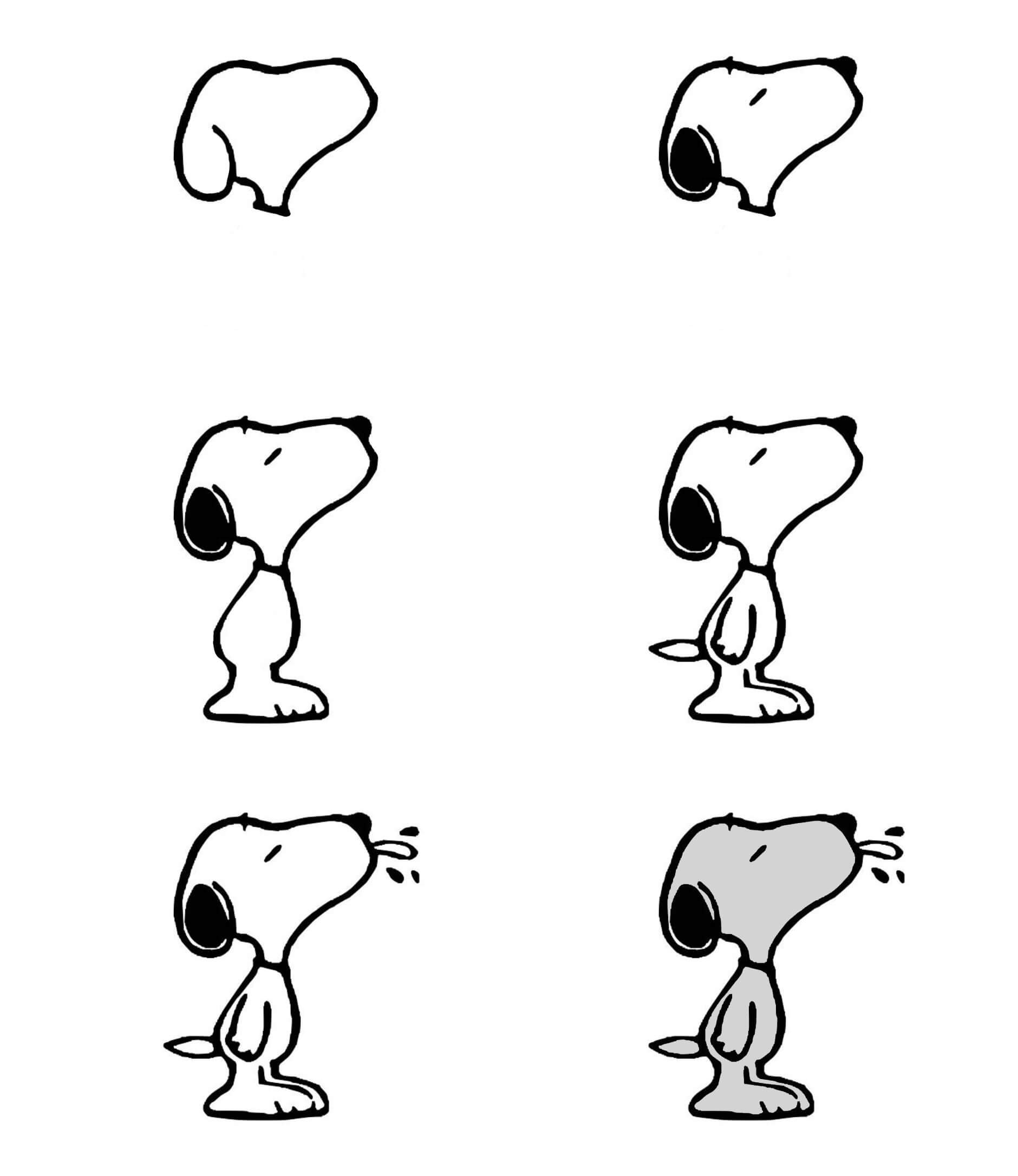 How to draw Snoopy idea (28)