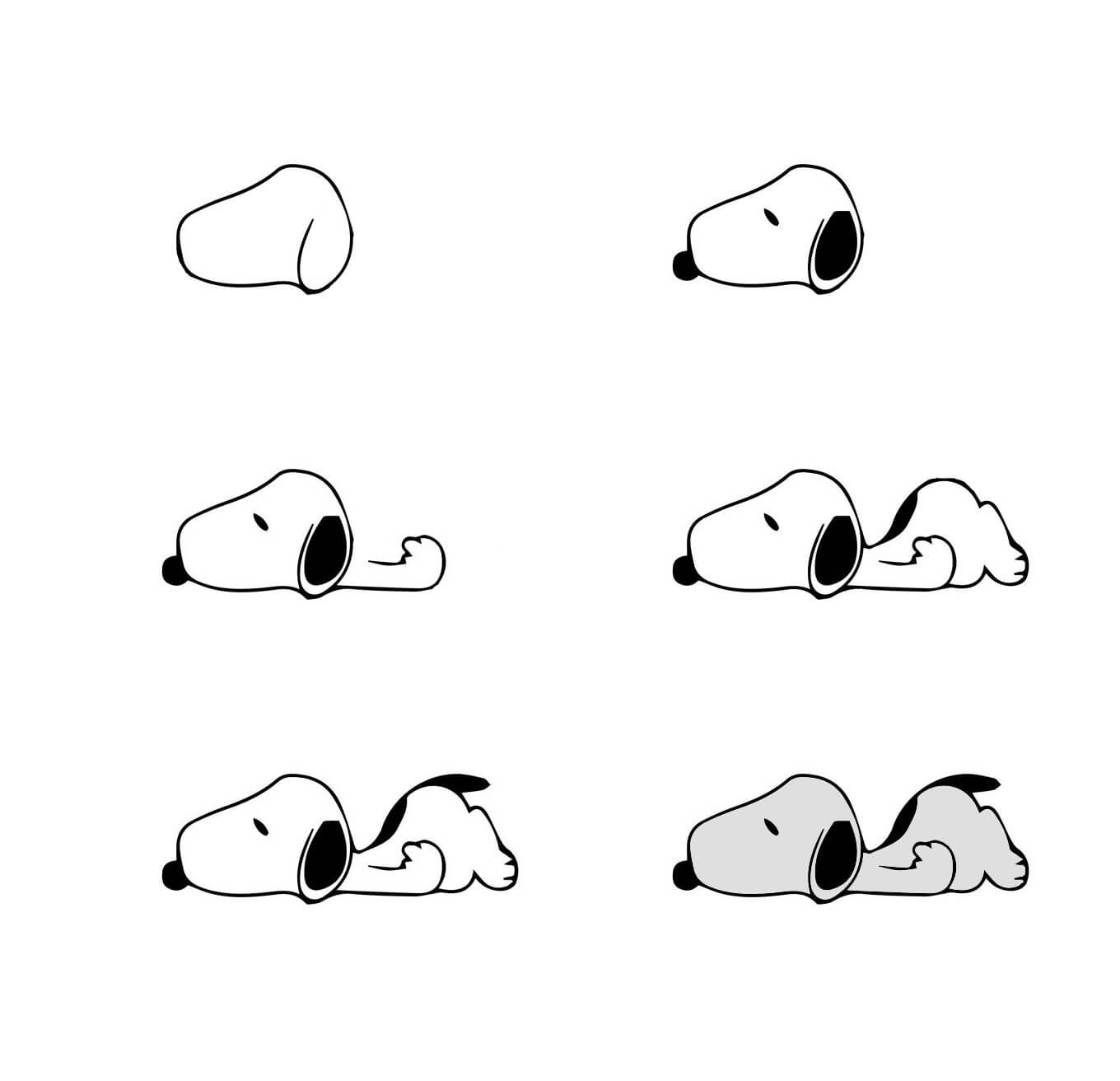 How to draw Snoopy idea (29)