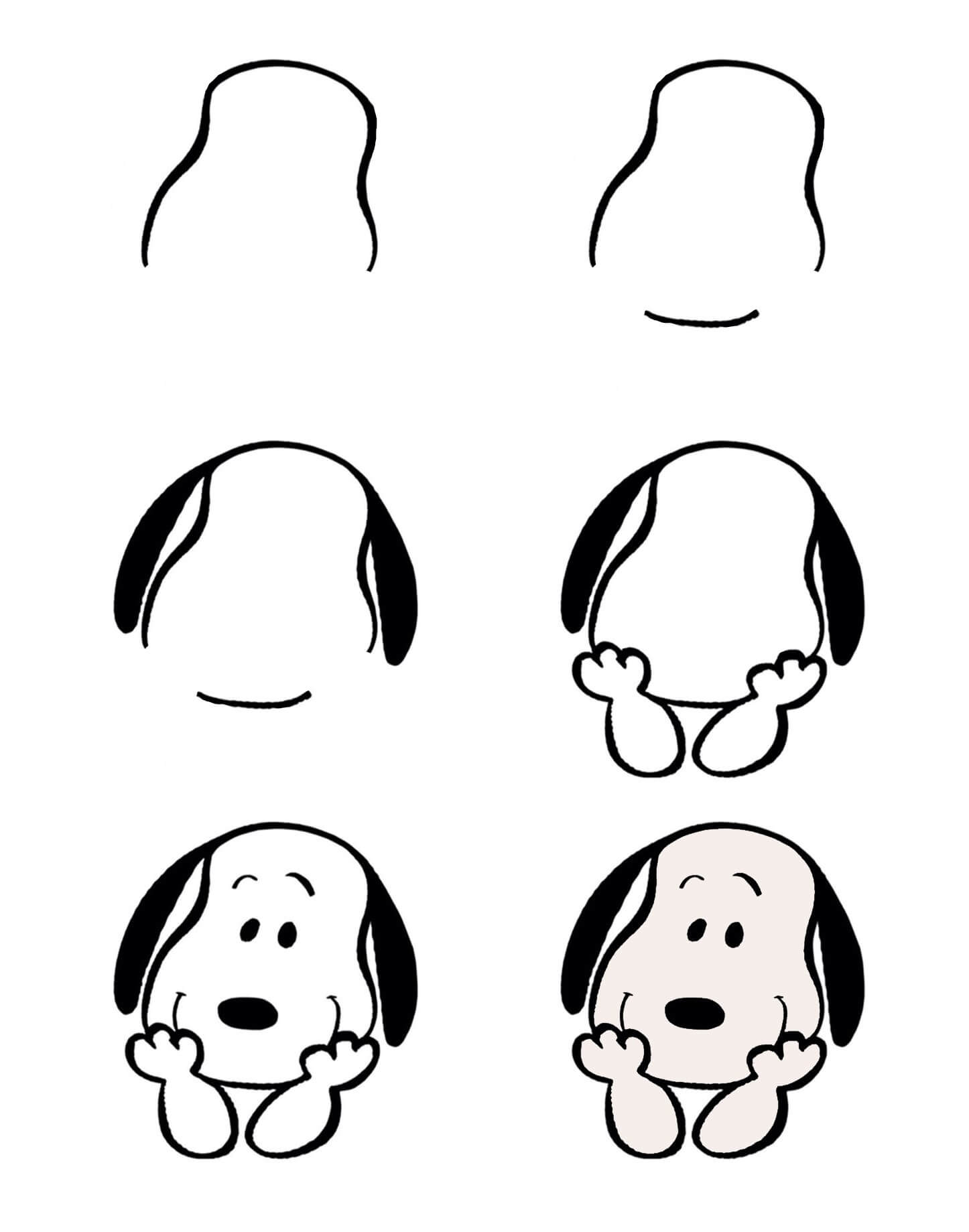 How to draw Snoopy idea (30)