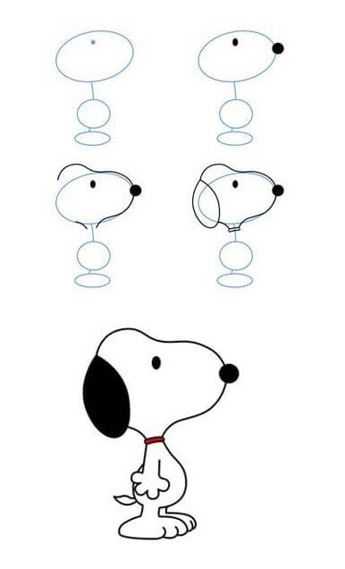 How to draw Snoopy idea (5)