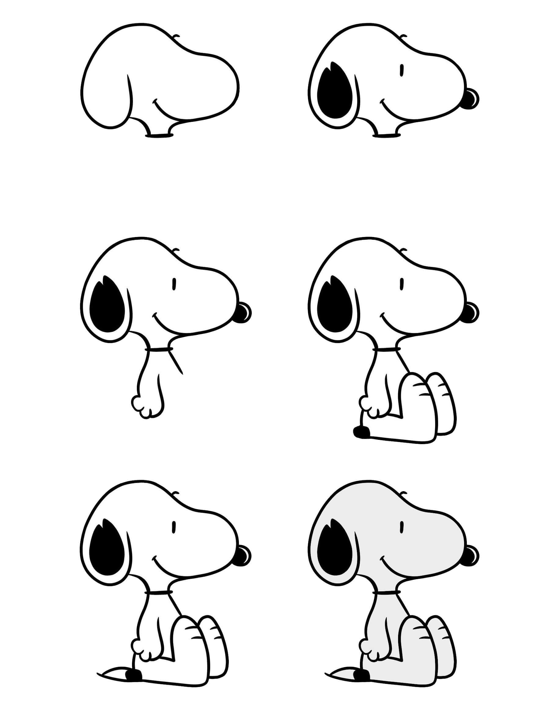 How to draw Snoopy idea (6)