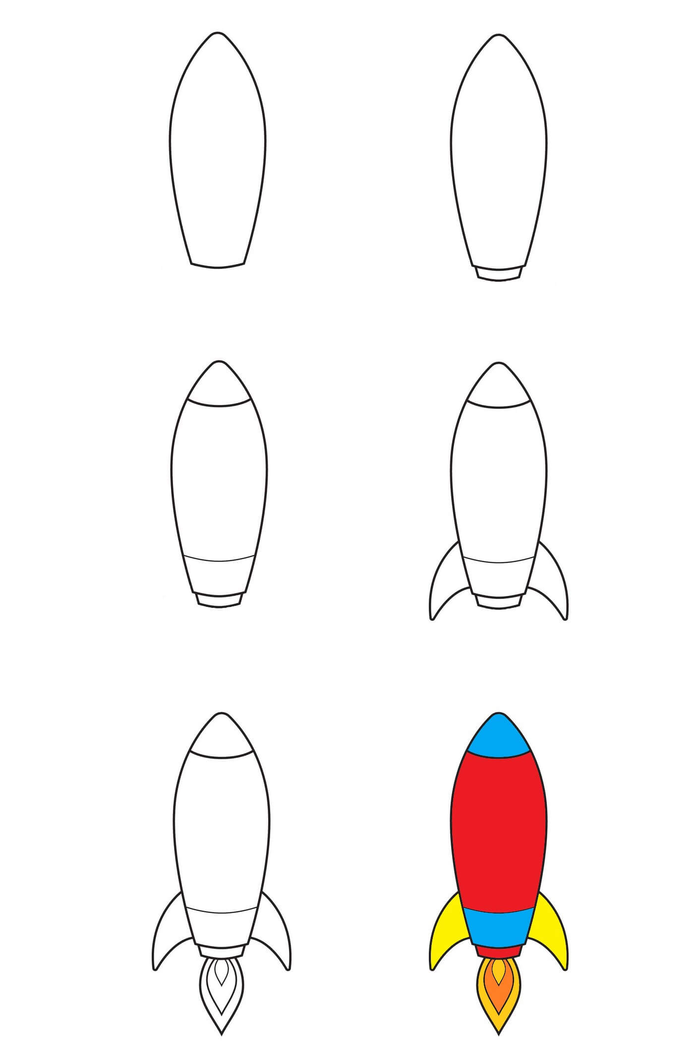 How to draw Spaceship idea (10)