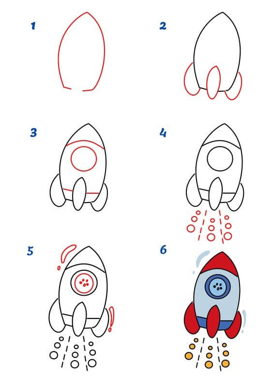 How to draw Spaceship idea (12)