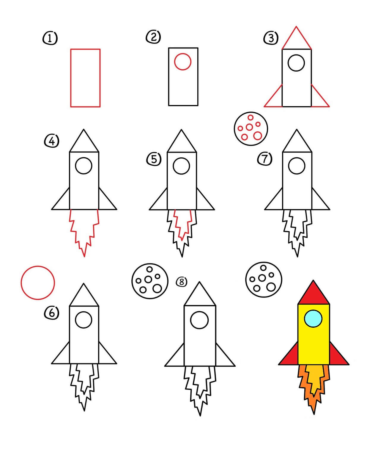 How to draw Spaceship idea (14)