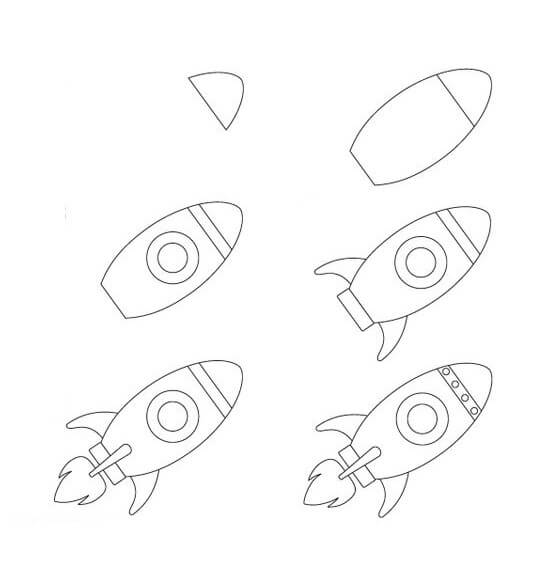 How to draw Spaceship idea (21)