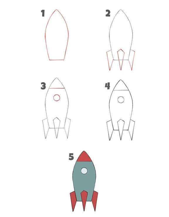 How to draw Spaceship idea (23)