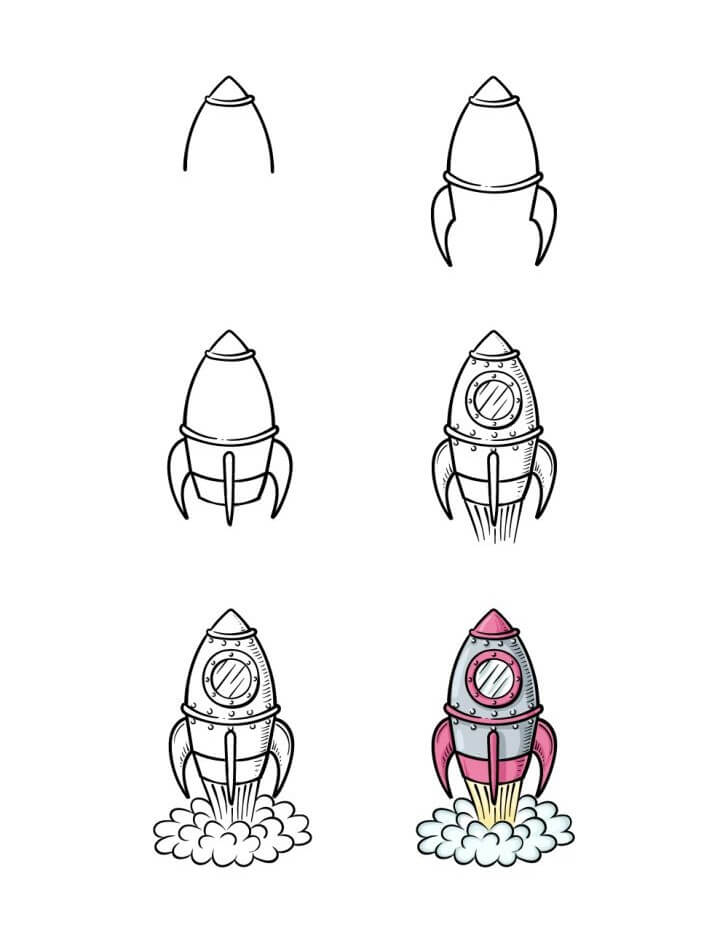 How to draw Spaceship idea (27)