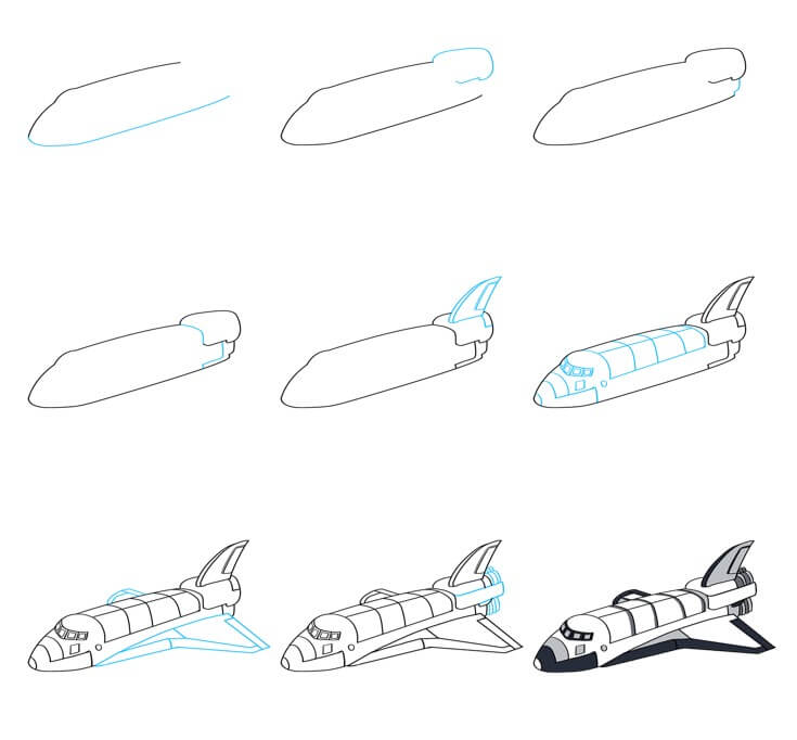 How to draw Spaceship idea (32)