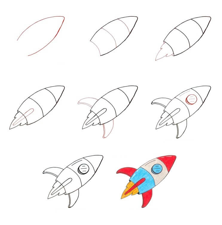 Spaceship idea (35) Drawing Ideas