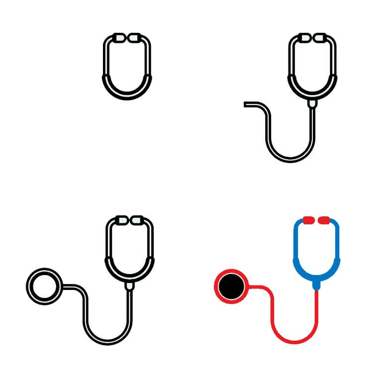 How to draw Stethoscope idea (6)