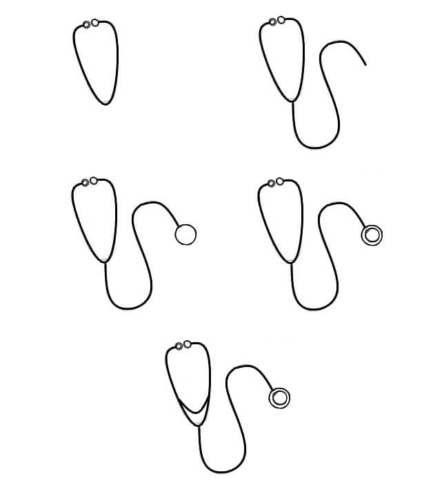 How to draw Stethoscope idea (8)