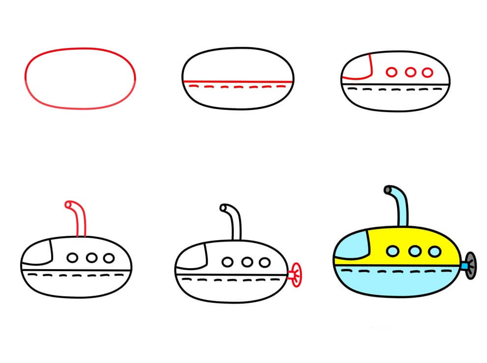 How to draw Submarine idea (20)