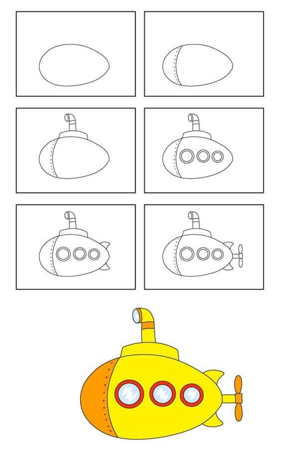 Submarine idea (3) Drawing Ideas