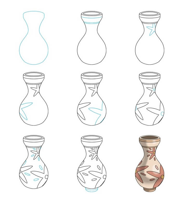 How to draw Vase idea (12)