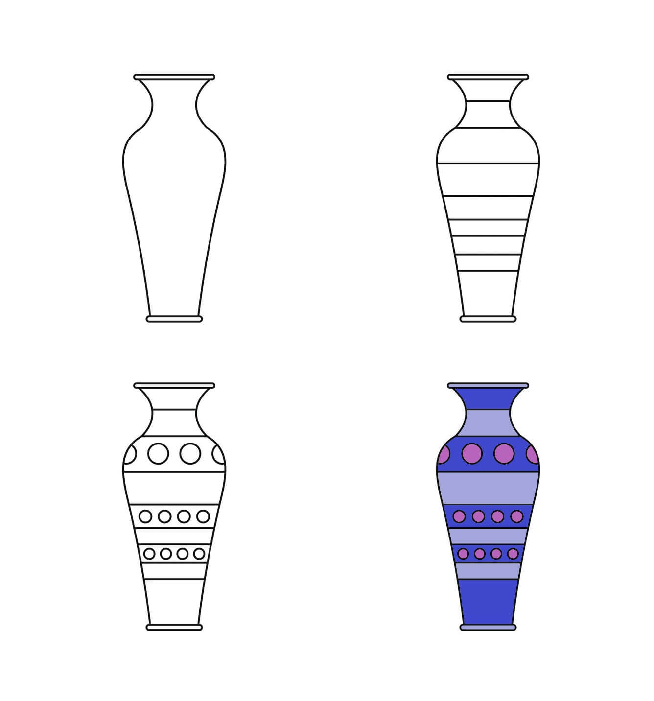 How to draw Vase idea (17)