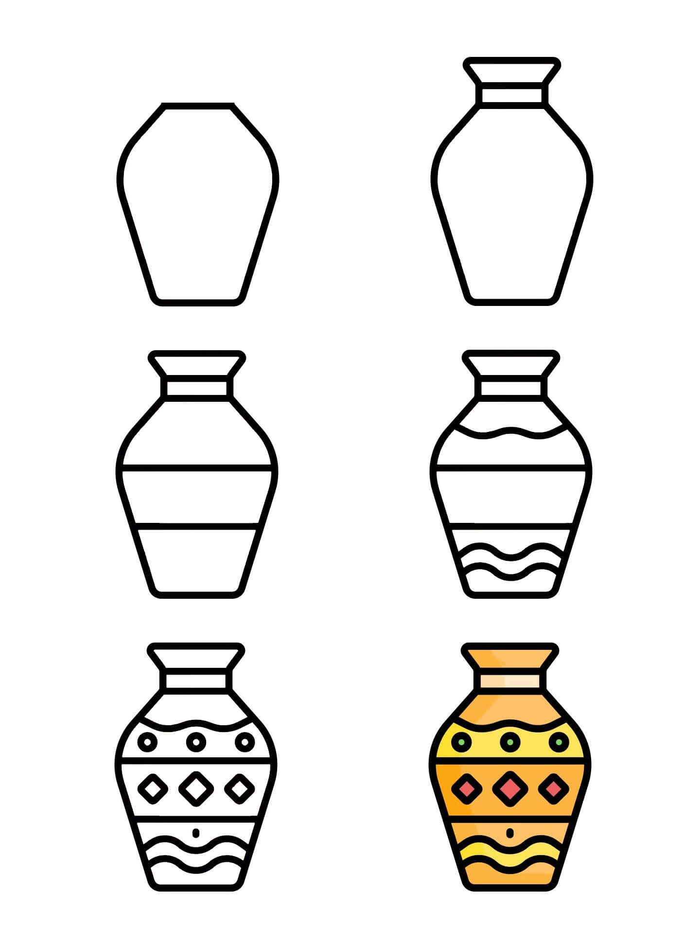 How to draw Vase idea (29)