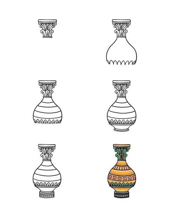 How to draw Vase idea (5)