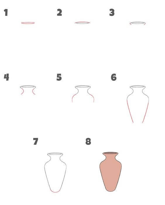 How to draw Vase idea (6)