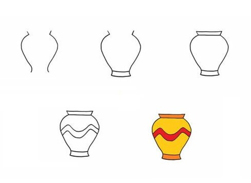 How to draw Vase idea (8)