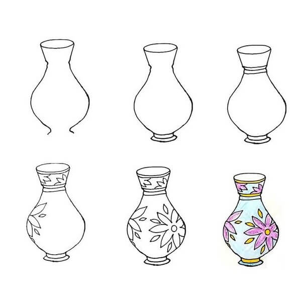 How to draw Vase idea (9)