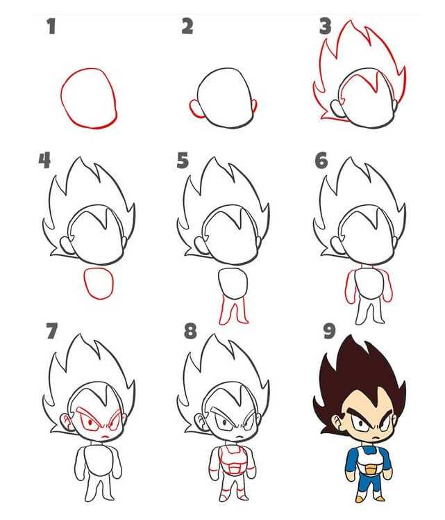 Vegeta idea (12) Drawing Ideas