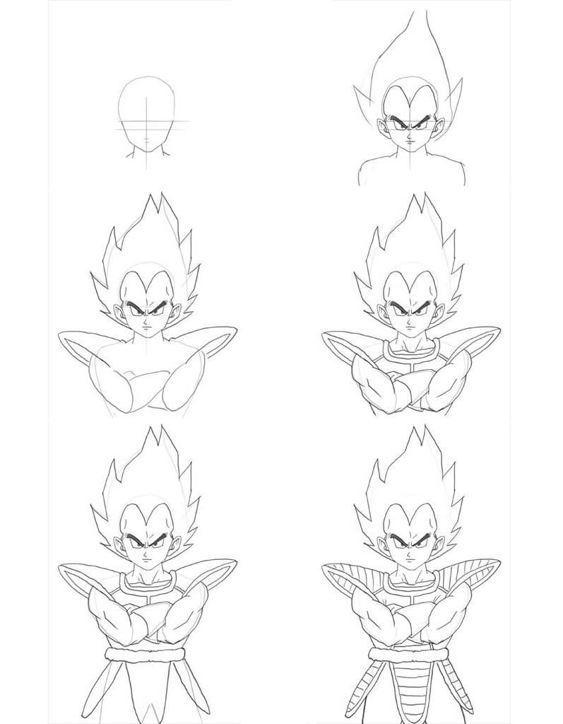 Vegeta idea (13) Drawing Ideas