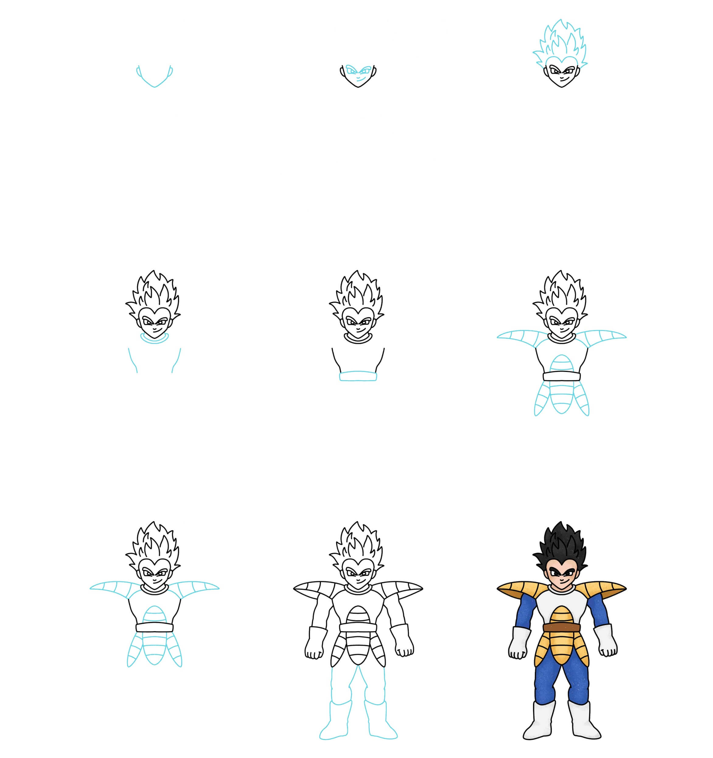 Vegeta idea (17) Drawing Ideas