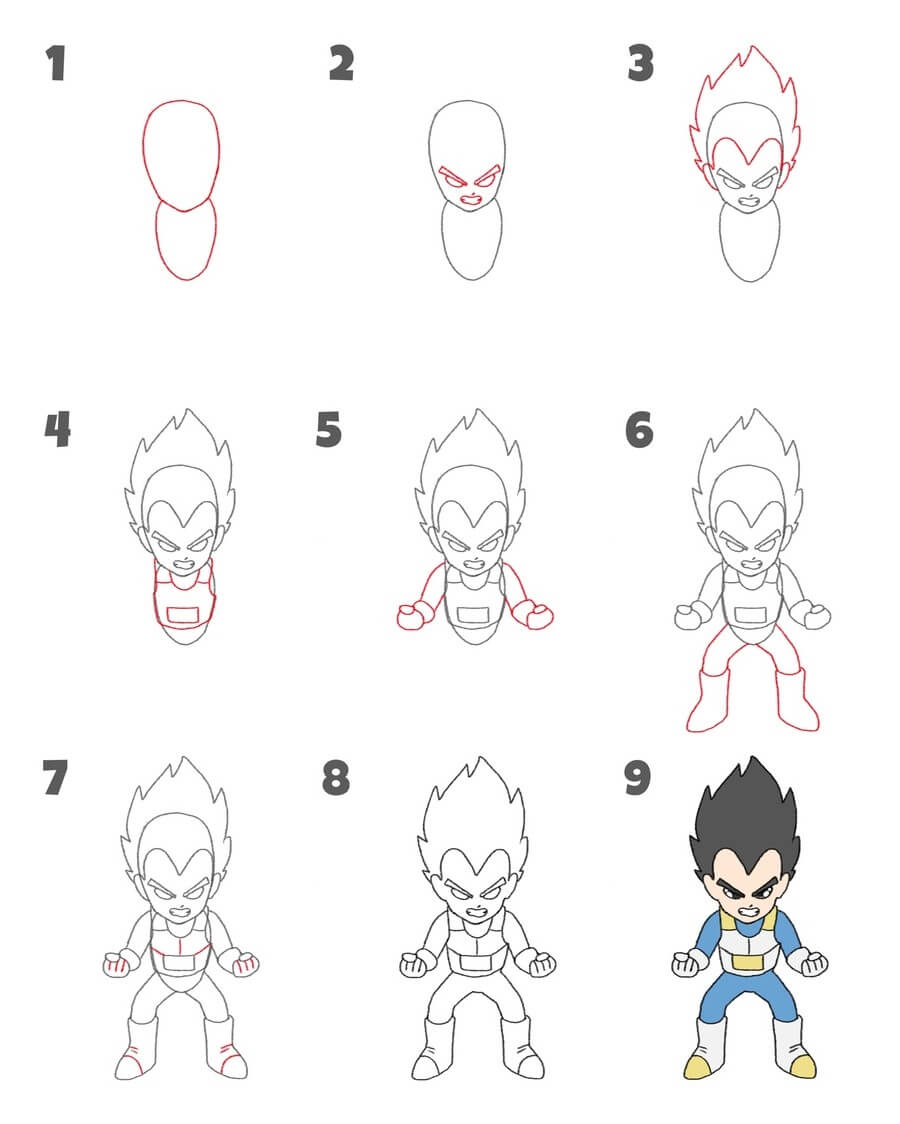 Vegeta idea (19) Drawing Ideas