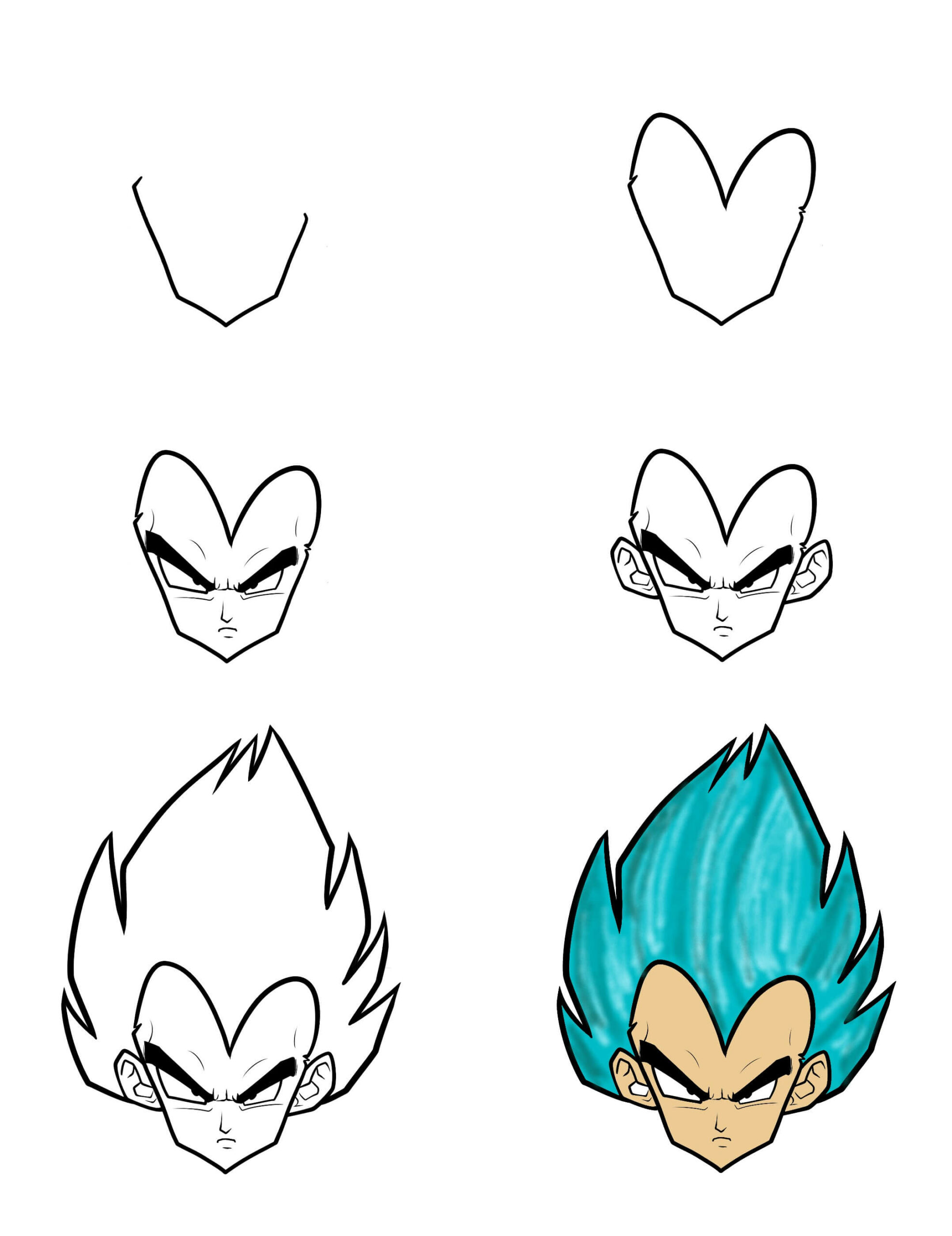 Vegeta idea (20) Drawing Ideas