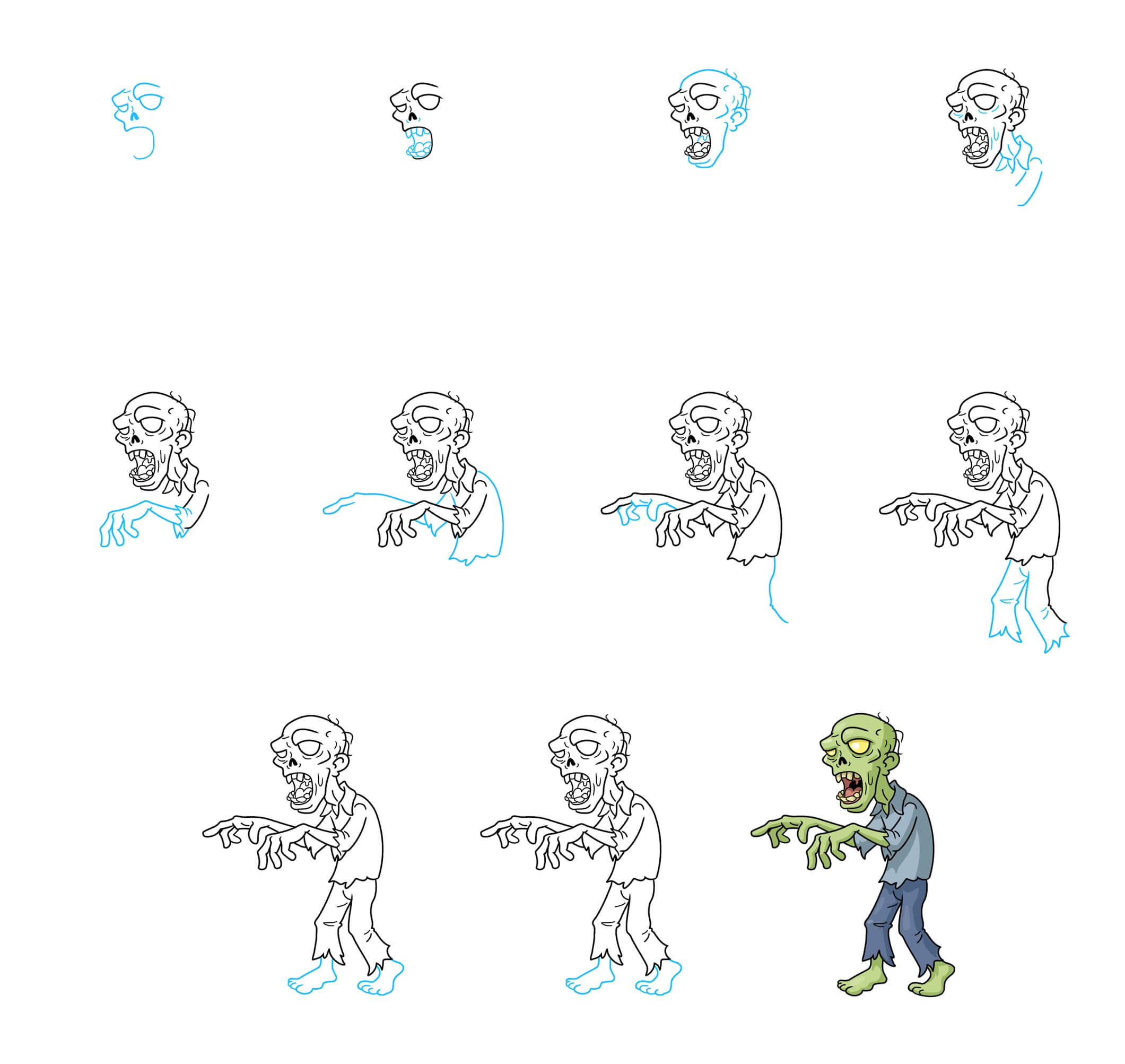 Zombie idea (10) Drawing Ideas