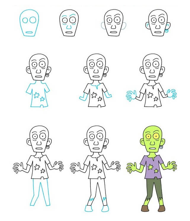 Zombie idea (29) Drawing Ideas