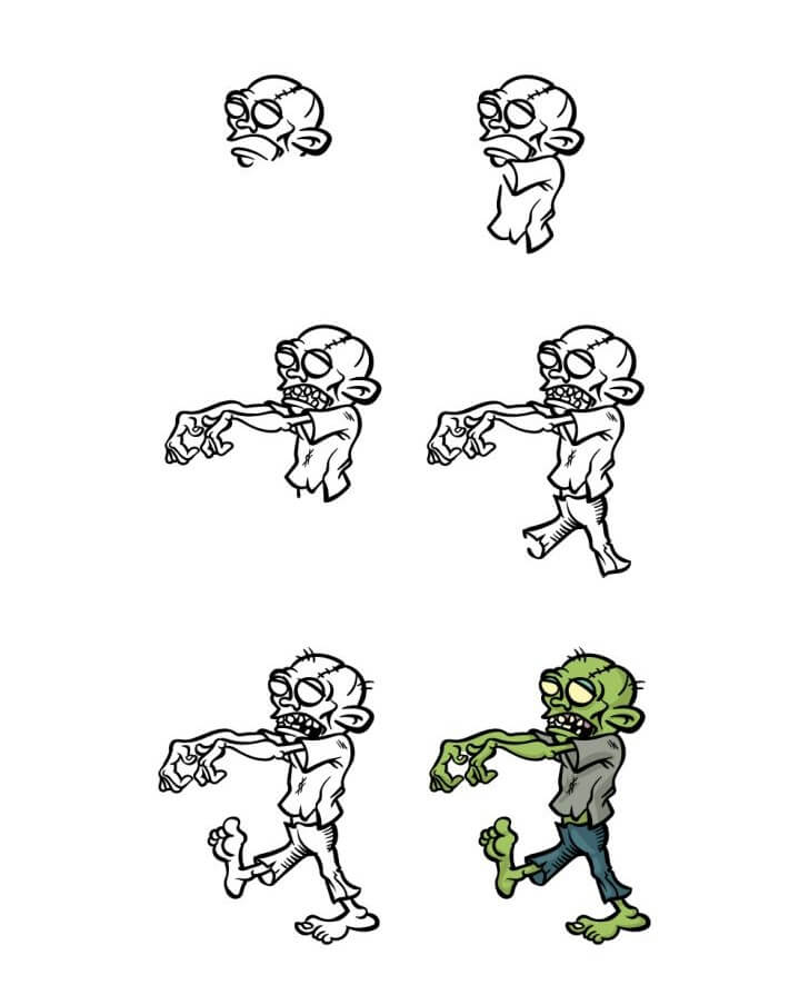 Zombie idea (6) Drawing Ideas