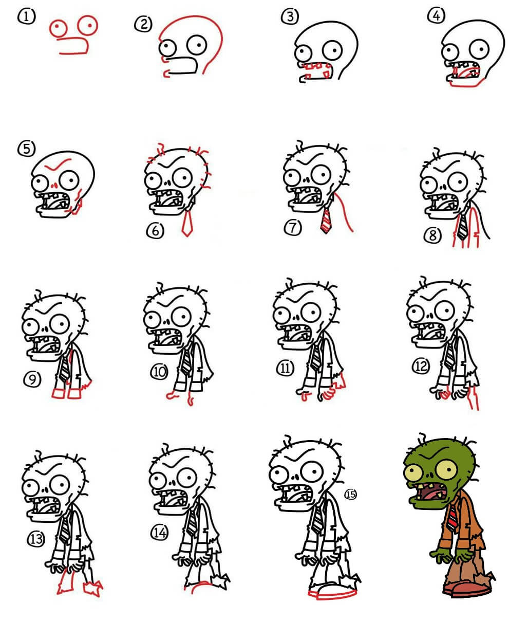 Zombie idea (9) Drawing Ideas