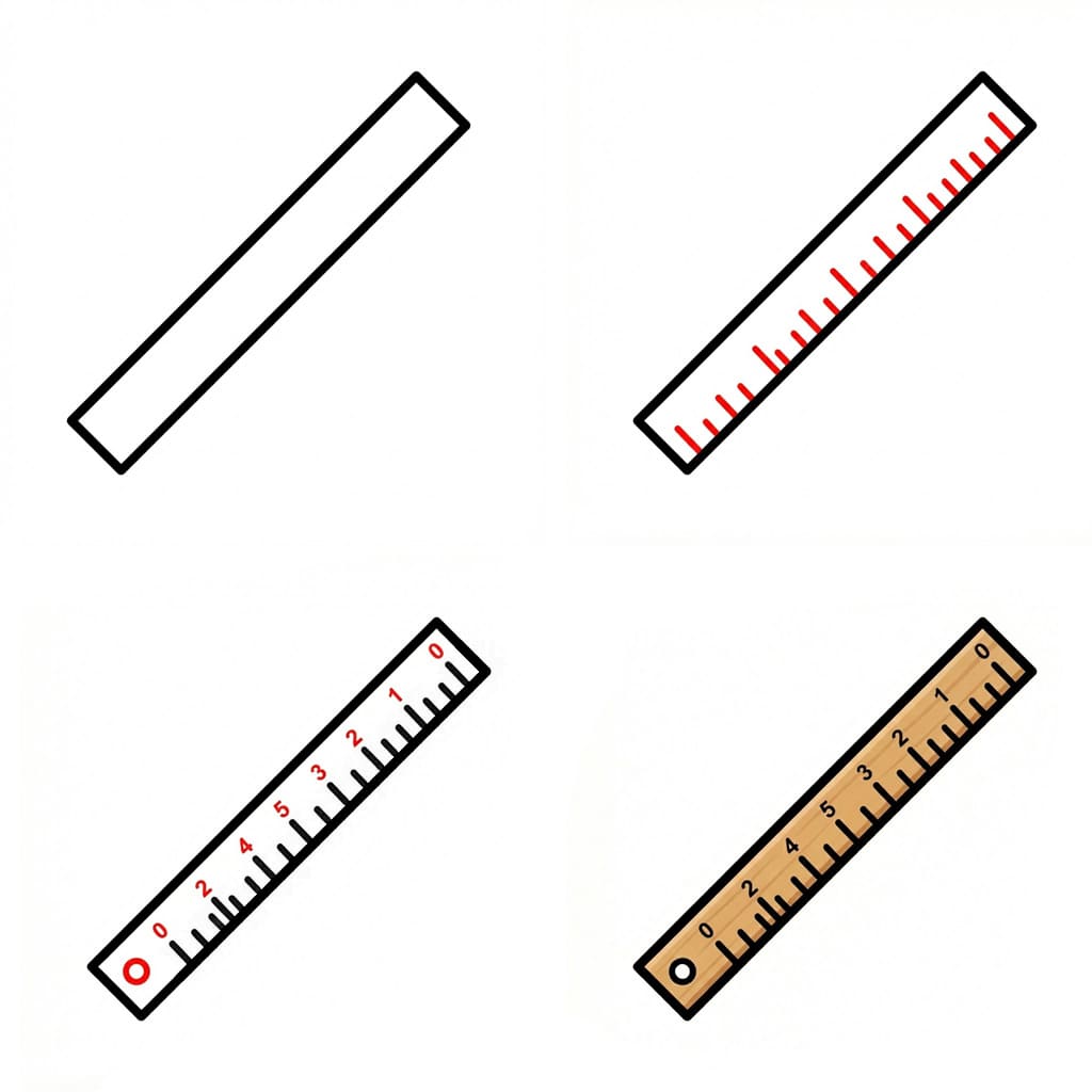 Wood Ruler Drawing Ideas