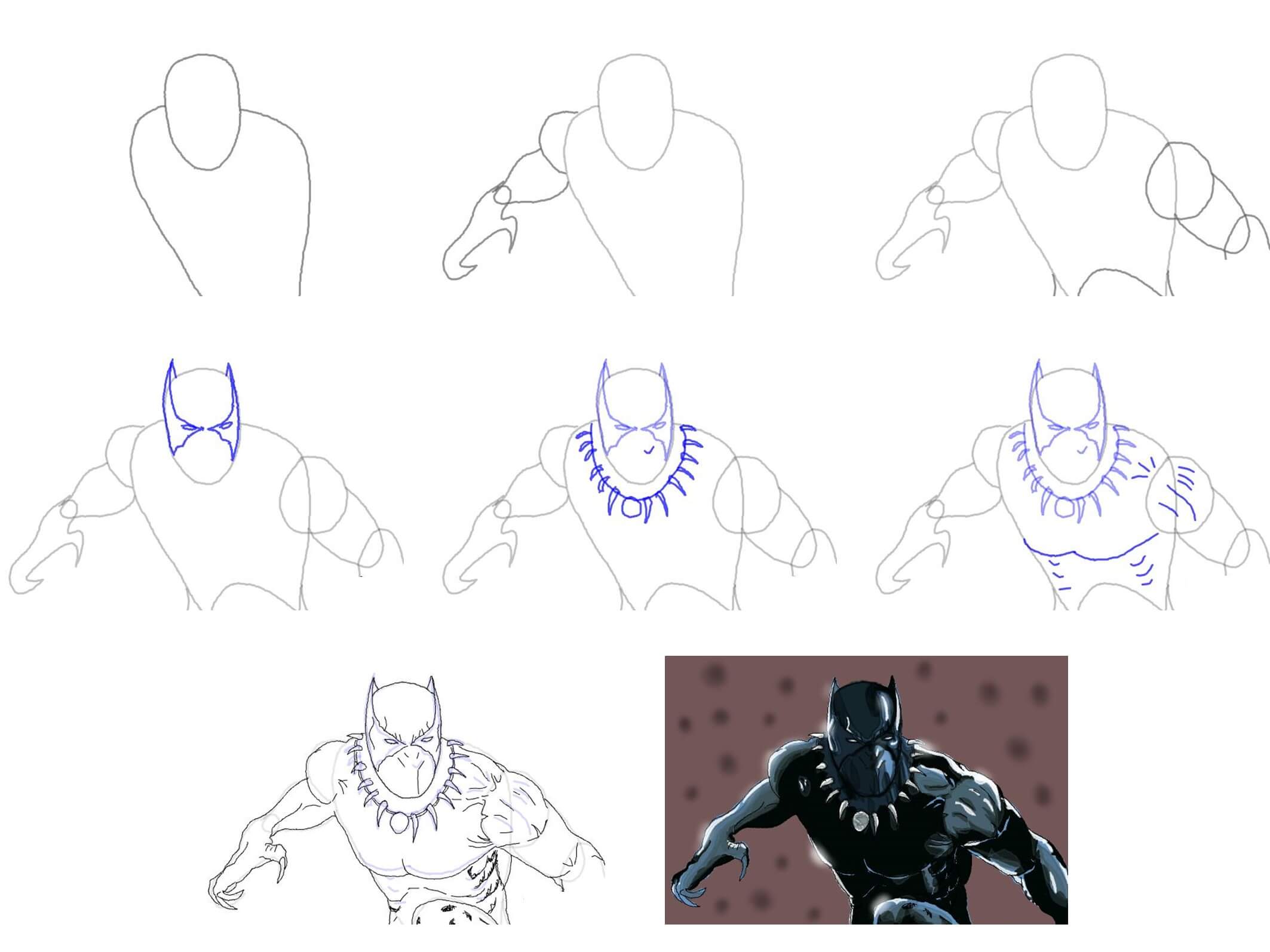 Black Panther idea (2) Drawing Ideas