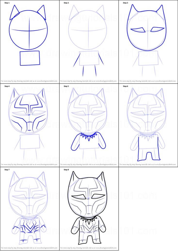 Black Panther idea (8) Drawing Ideas