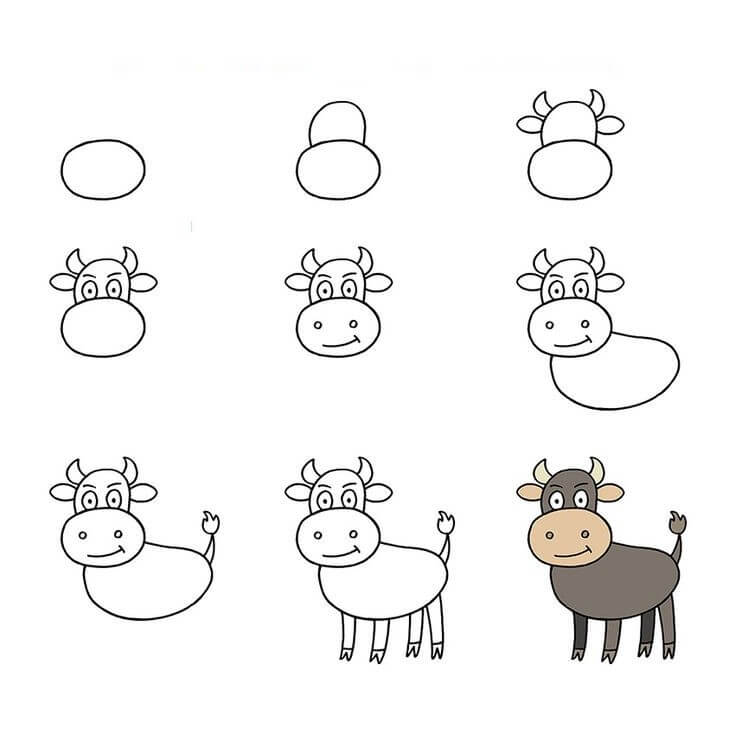 Bull idea (14) Drawing Ideas