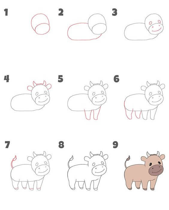 Bull idea (15) Drawing Ideas