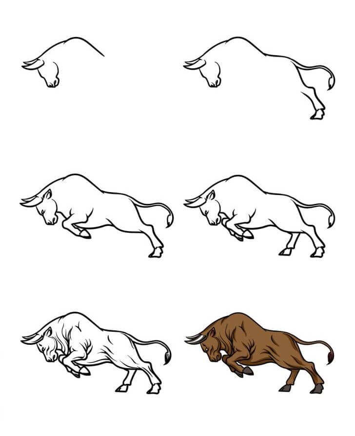 Bull idea (16) Drawing Ideas