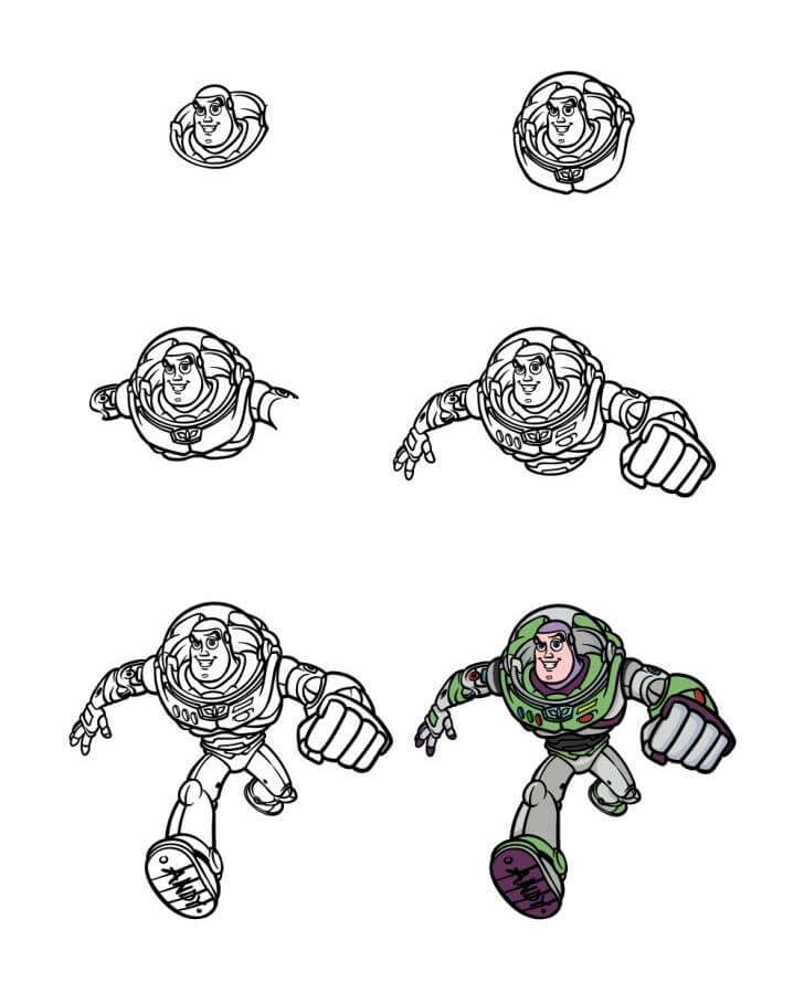 Buzz Lightyear idea (13) Drawing Ideas