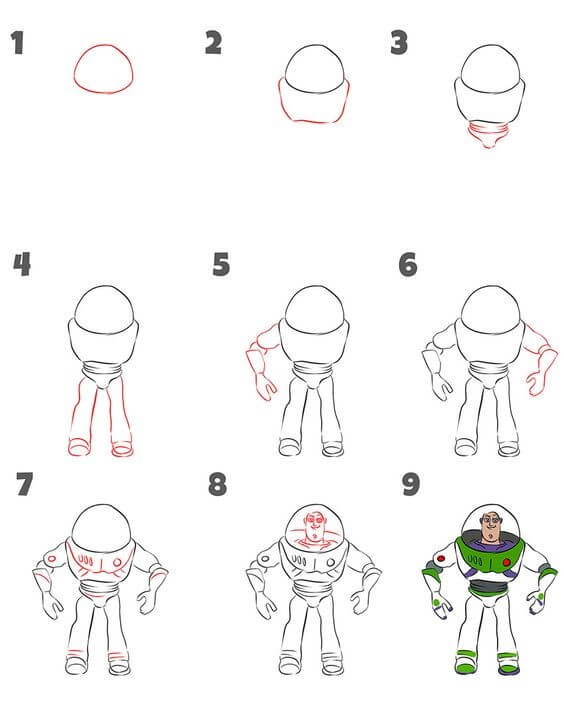 Buzz Lightyear idea (5) Drawing Ideas