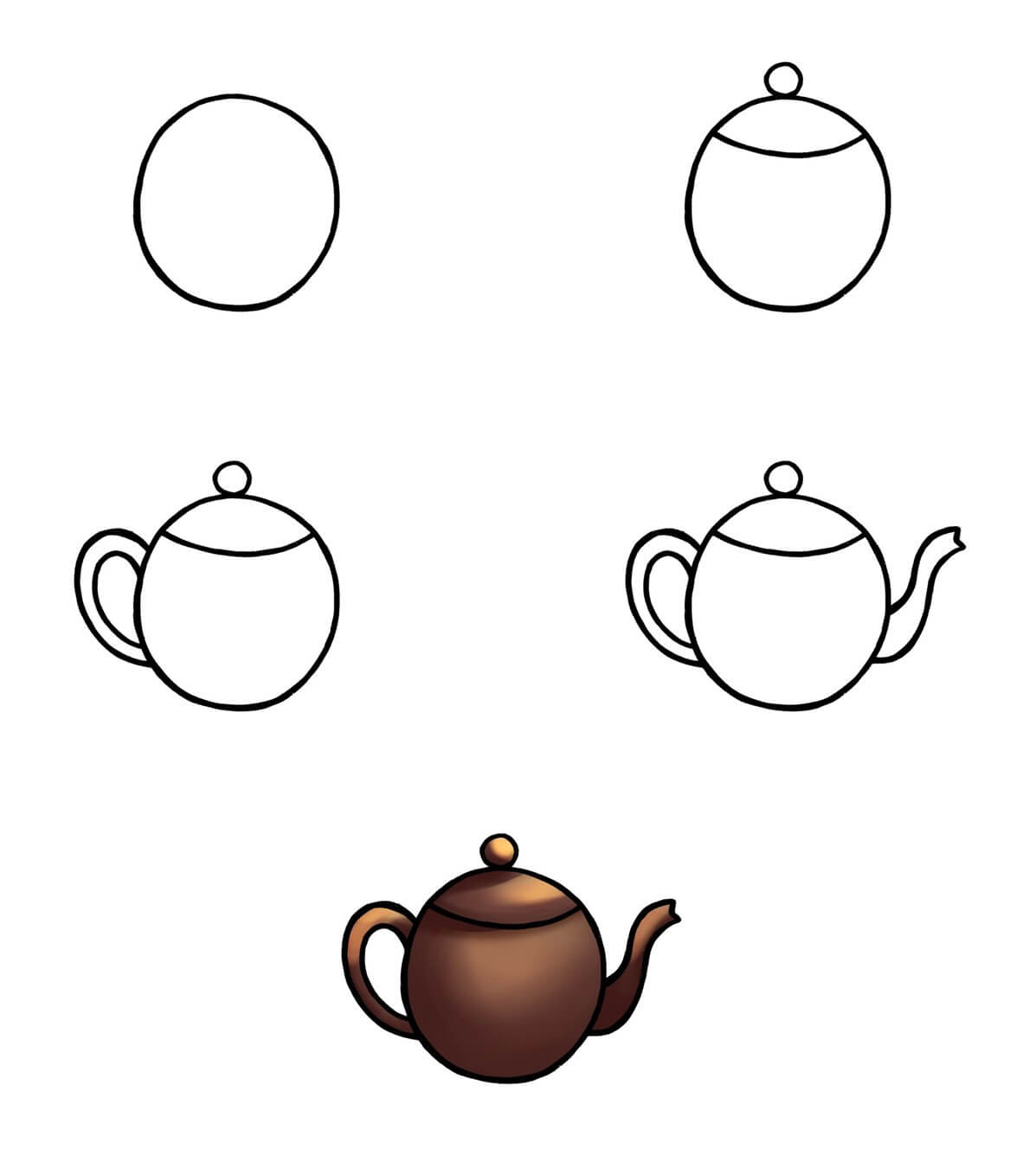 Ceramic Teapot Drawing Ideas