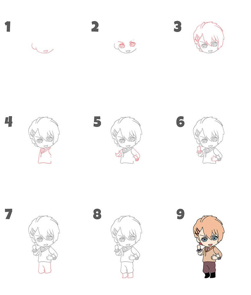 Chibi boy (12) Drawing Ideas