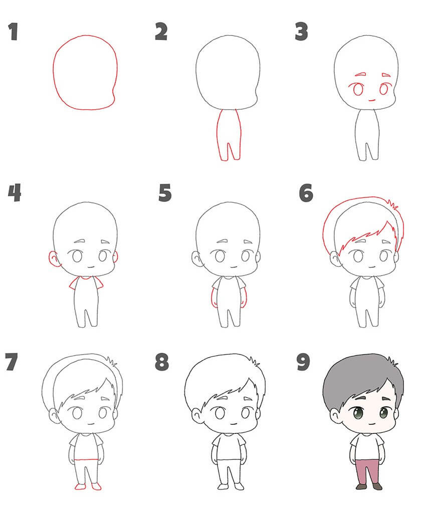 Chibi boy (13) Drawing Ideas