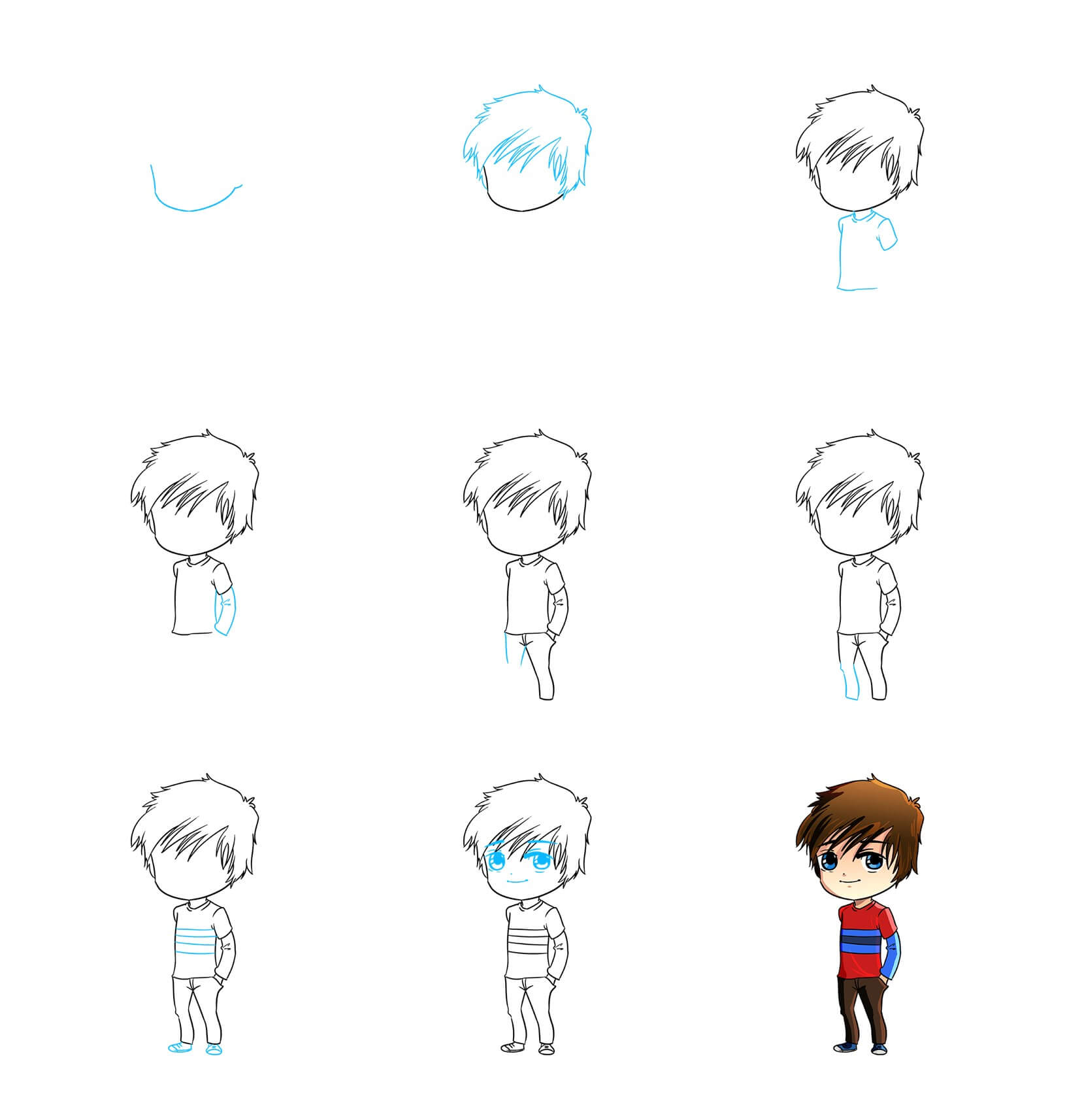 Chibi boy (14) Drawing Ideas