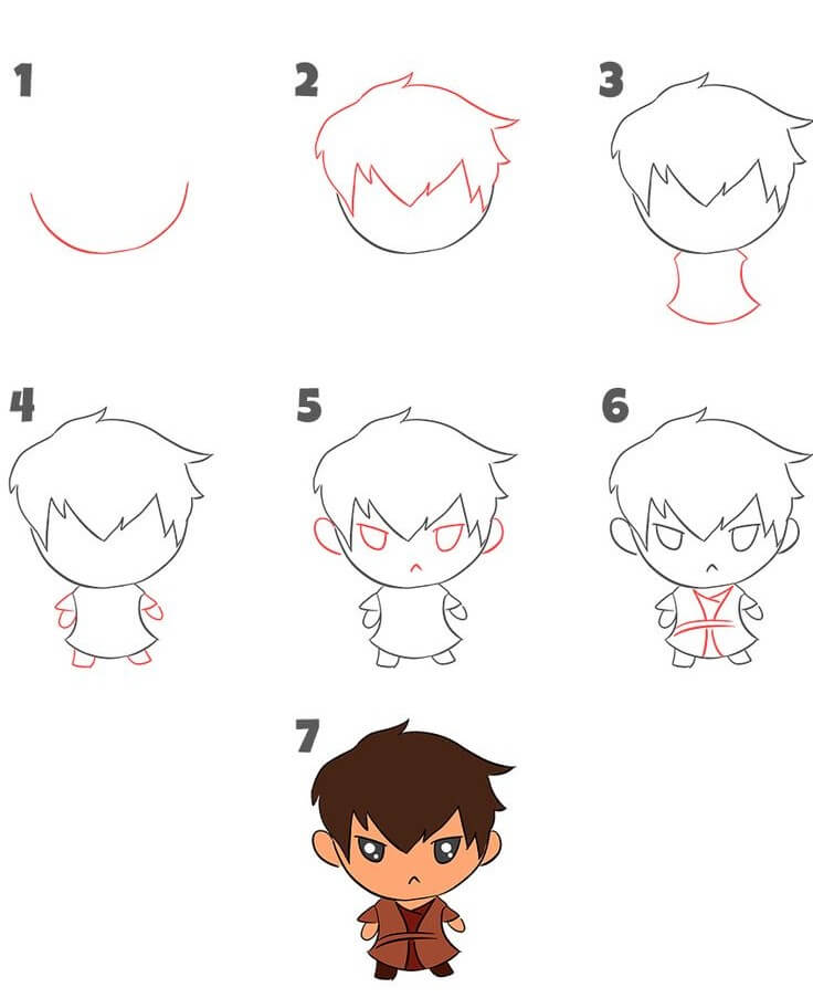 Chibi boy (15) Drawing Ideas