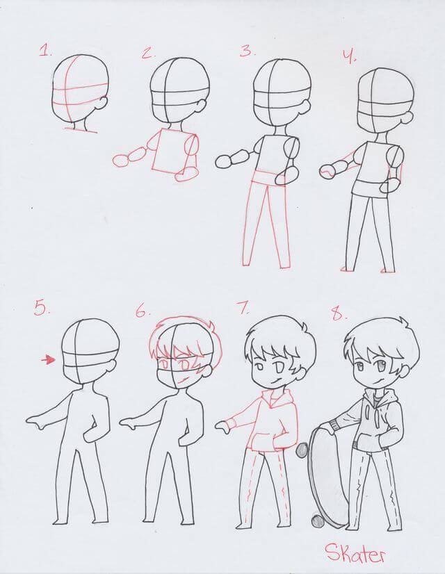 Chibi boy (7) Drawing Ideas