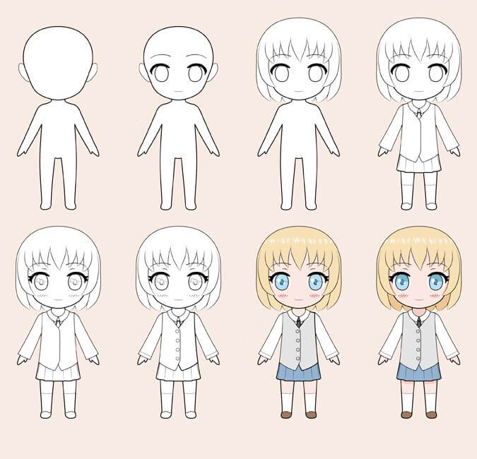 Chibi girl (1) Drawing Ideas