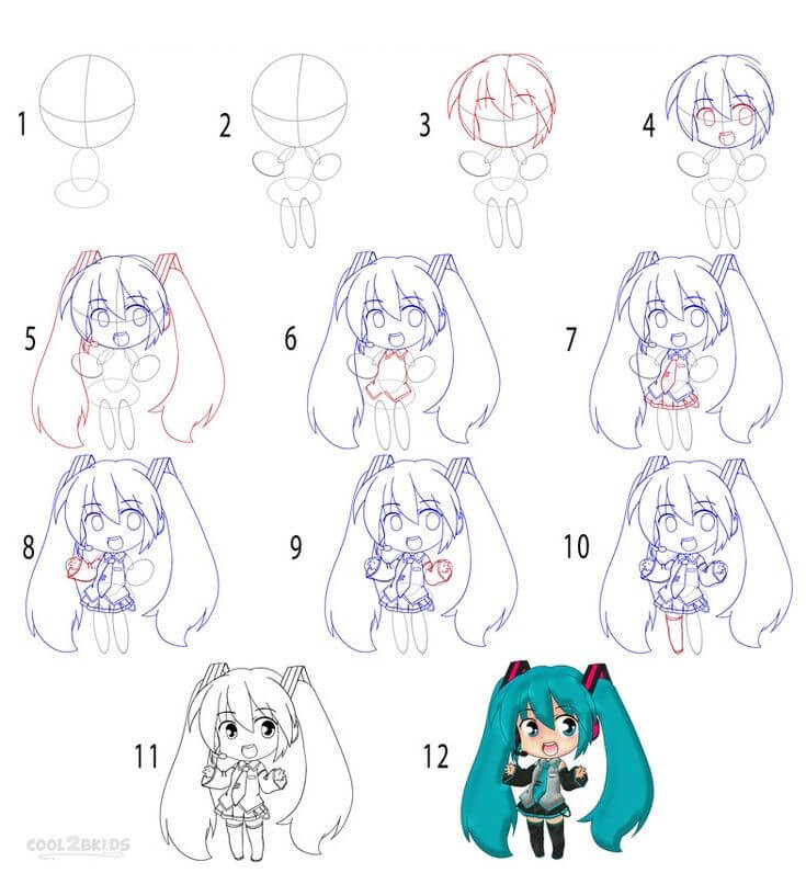 Chibi girl (13) Drawing Ideas