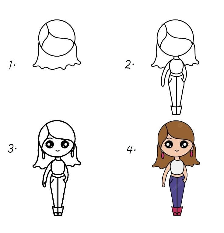 Chibi girl (18) Drawing Ideas